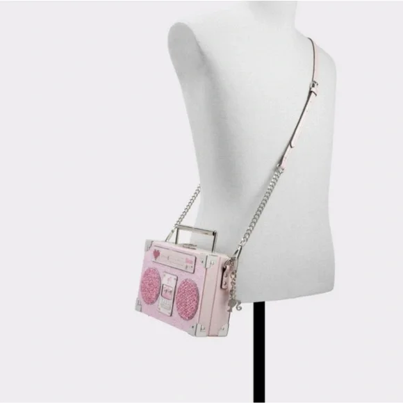 🔥SALES Rare🎀BarbieX Aldo Barbiebeat Boombox Crossbody Bag LIMITED EDITION New!✨️ - Picture 4 of 8